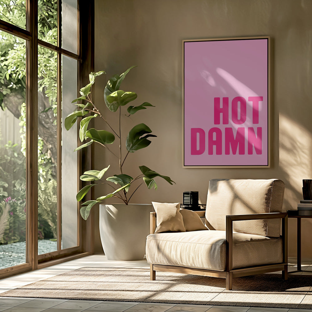Ausrufezeichen in kräftigem Rosa | Poster