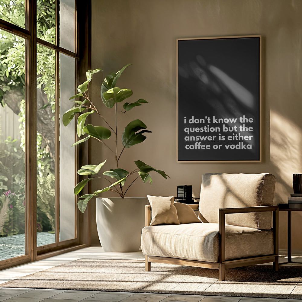 Kaffee- oder Wodka-Dilemma | Poster