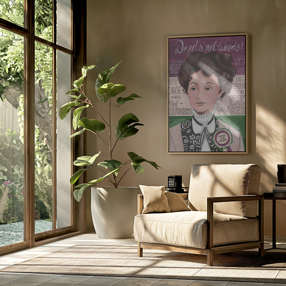 Frauenporträt, Emmeline Pankhurst | Poster