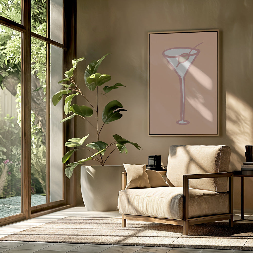 Olive im Glas Pfirsich Flaum Poster | Poster