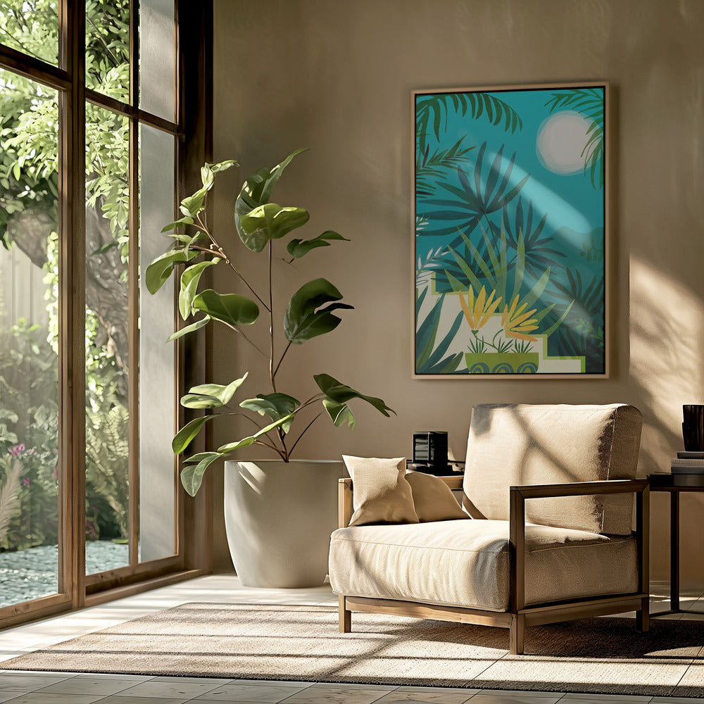 Regenwald im Mondlicht | Poster