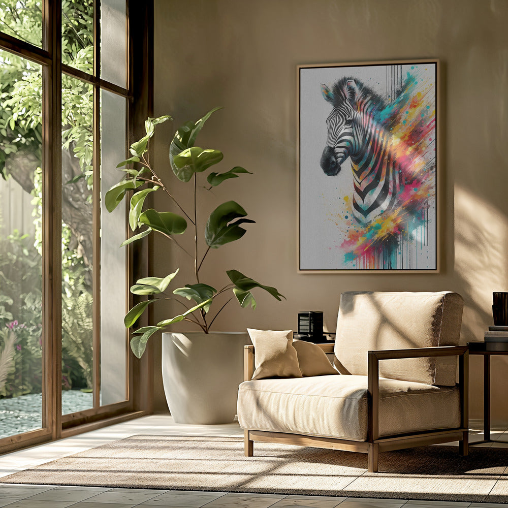 Colorful Zebra | Poster