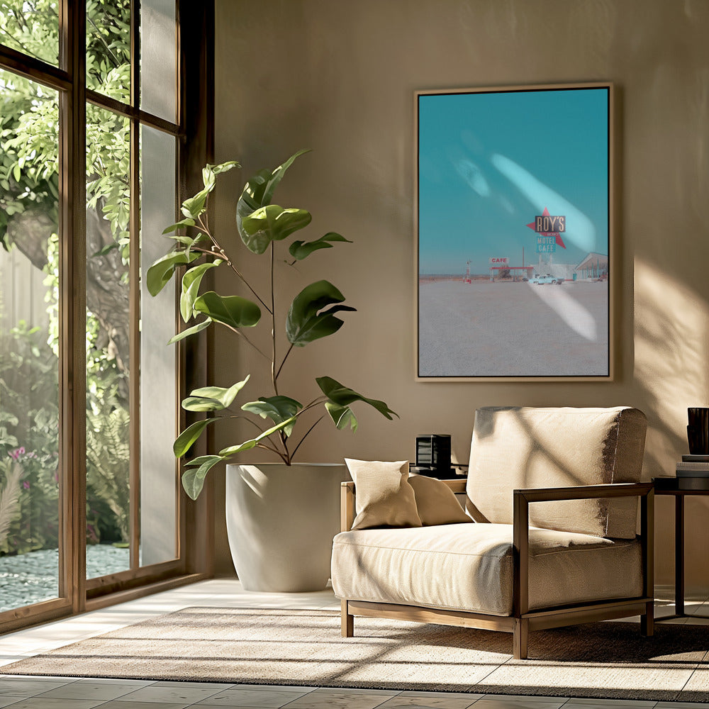 Roy's Motel Cafe Vintage Schild | Poster