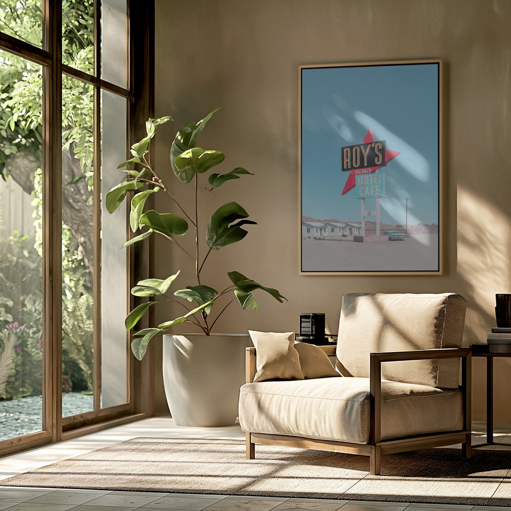 Roy's Motel Cafe Retro Schild | Poster