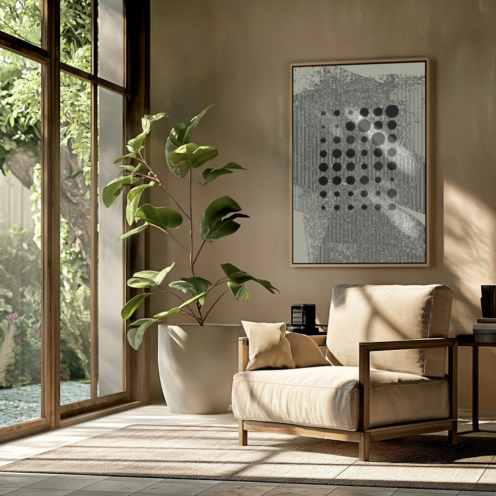 Black Geometric Circles | Poster