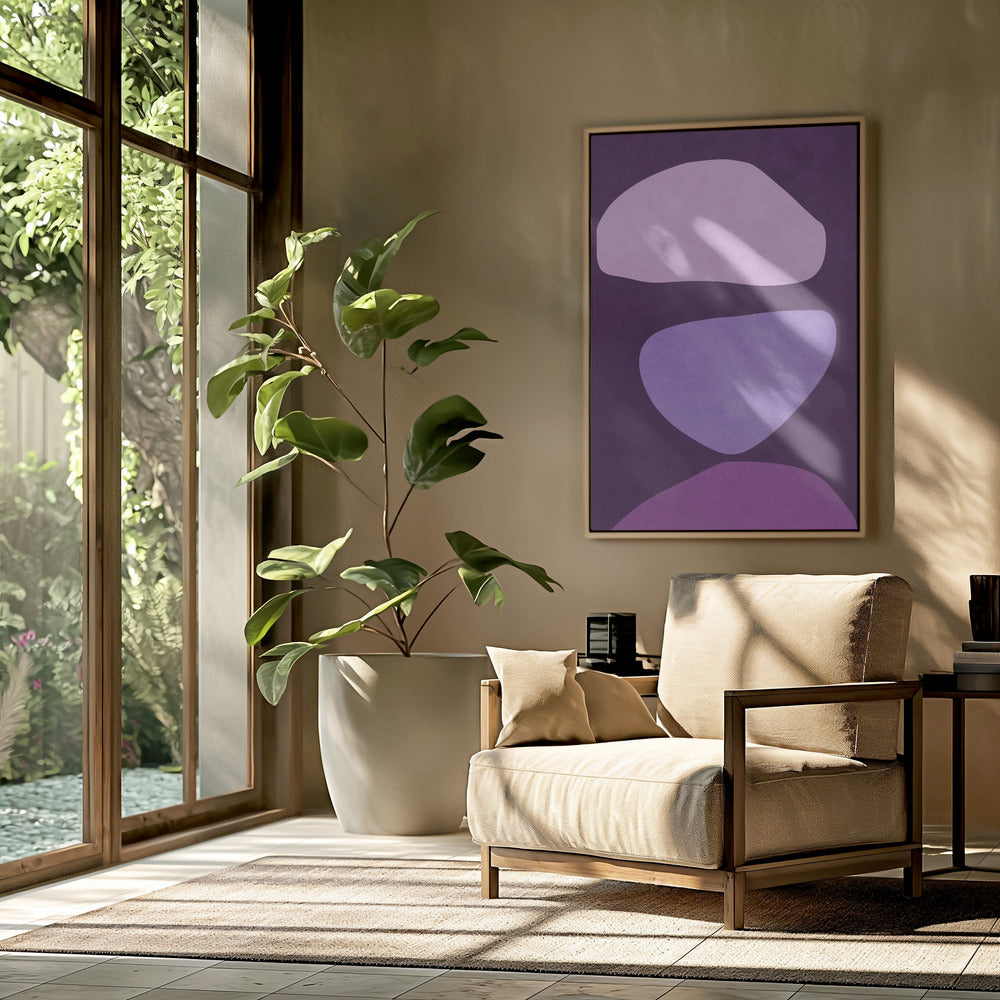 Abstrakte Formen Violett | Poster