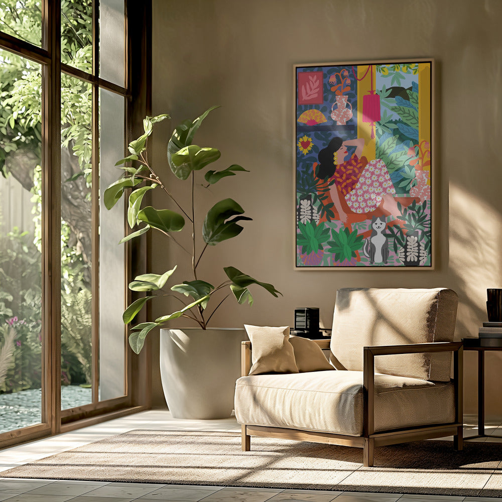 Flower-Power-Frau | Poster
