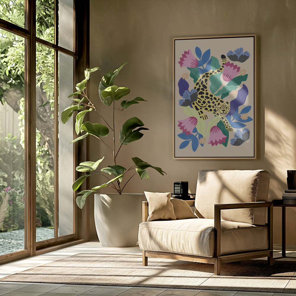 Floral Leopard | Poster