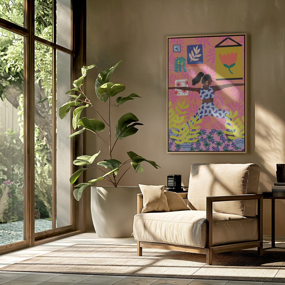 Yoga-Kriegerposition | Poster