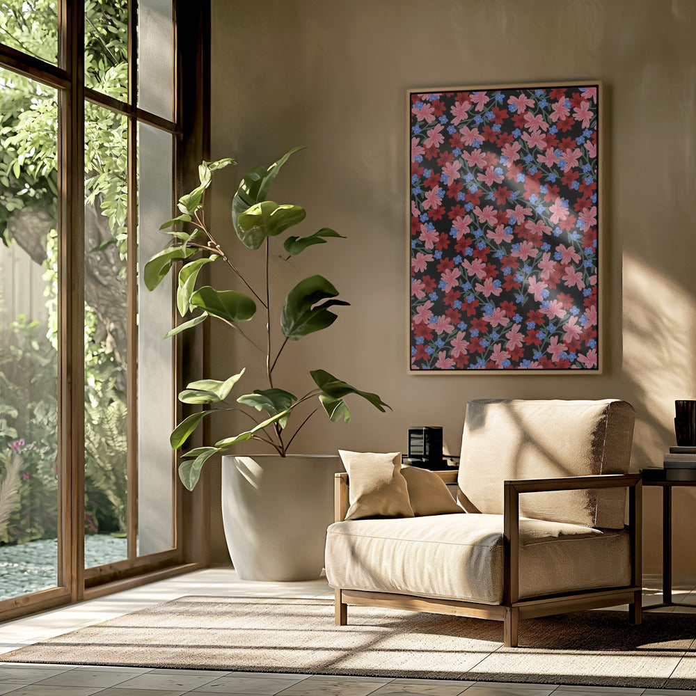 9933x14043 Din 50 Romantische Blumen | Poster