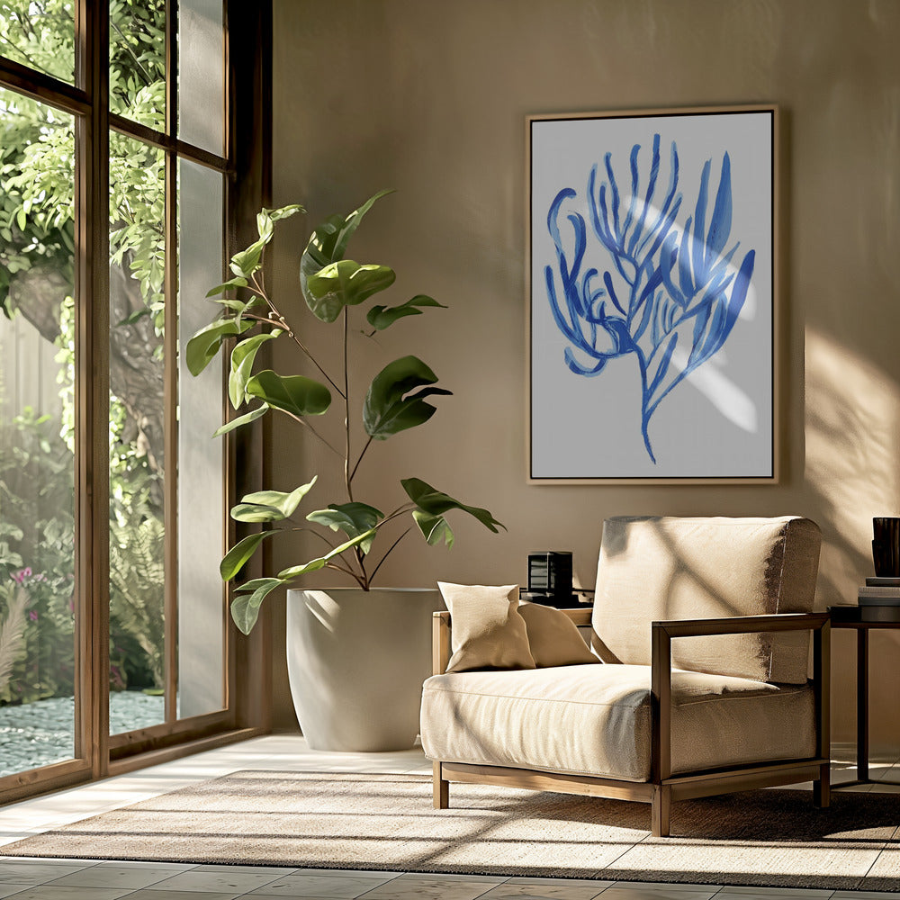 Blaues Wasserpflanzen-Poster 4 | Poster