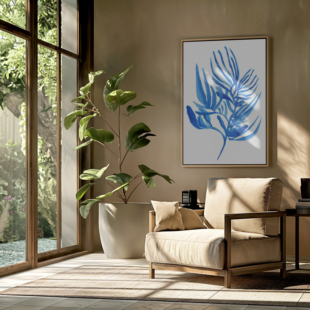 Blaues Wasserpflanzen-Poster 6 | Poster
