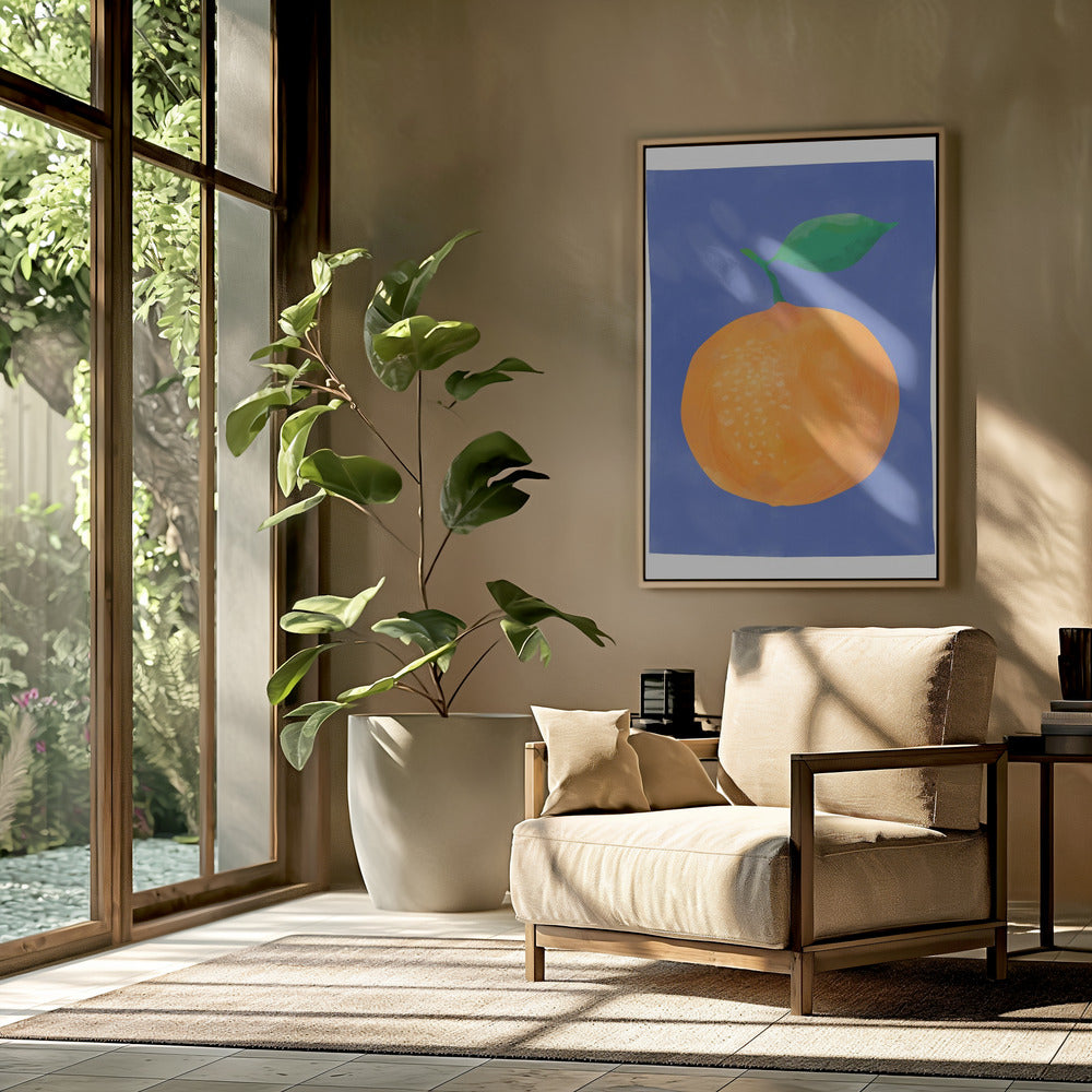Lebendige Orangenfrucht | Poster