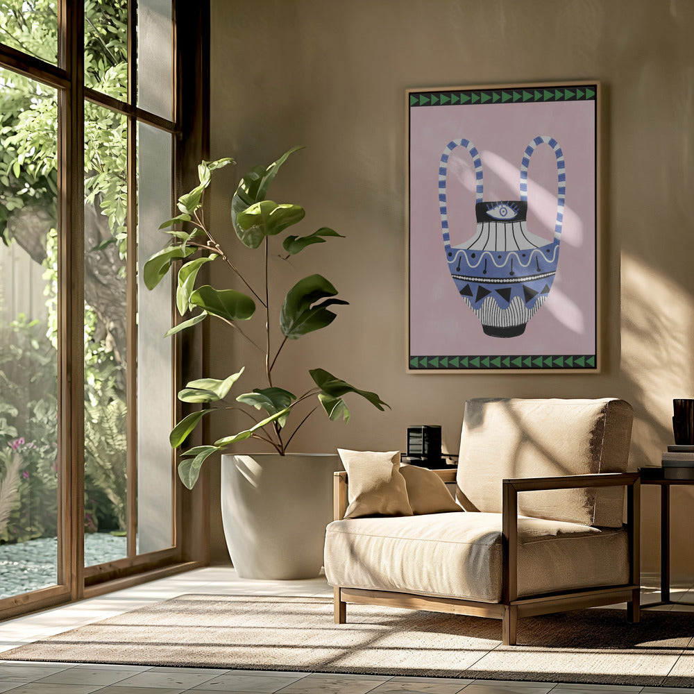 Colorful Geometric Vase | Poster