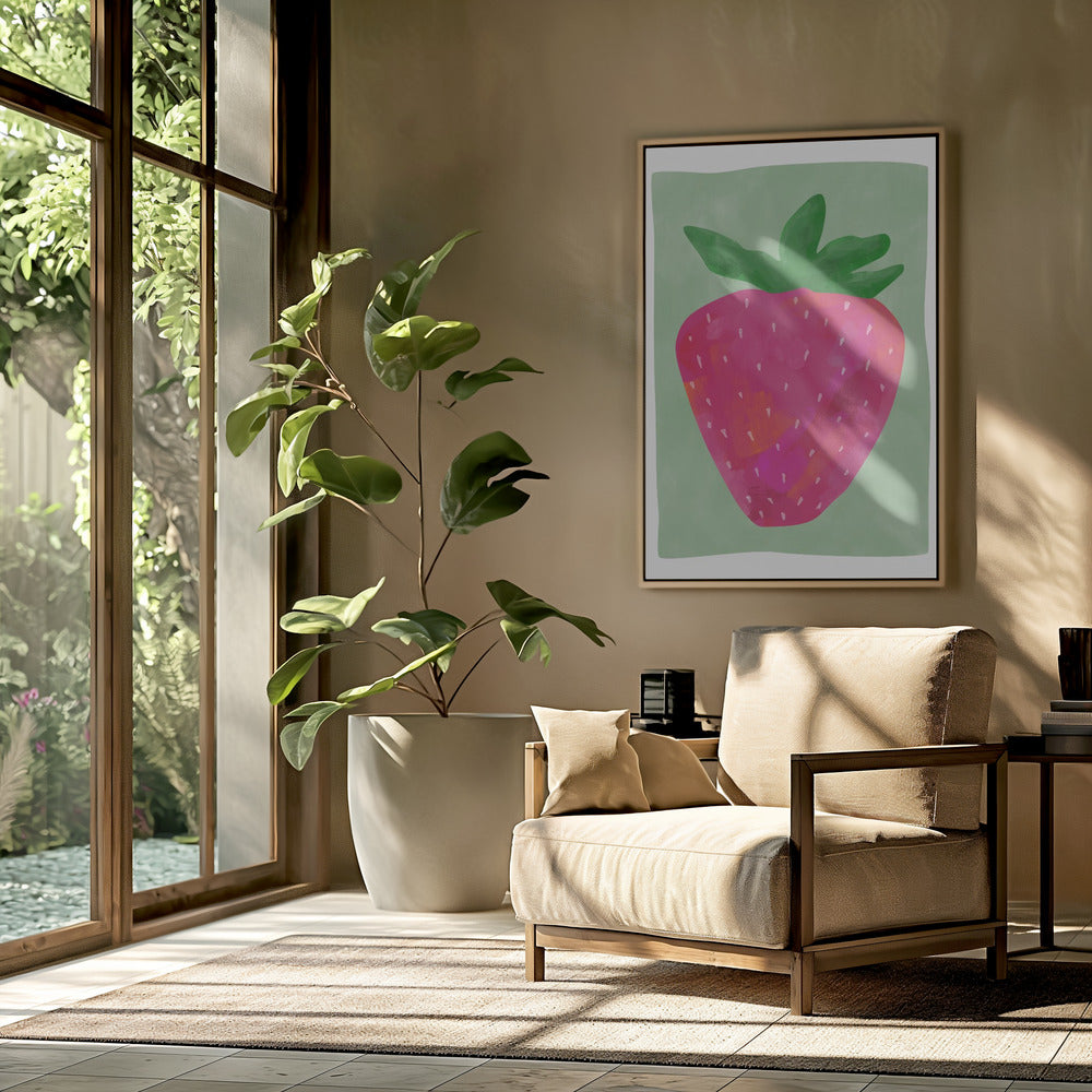 Vibrant strawberry | Poster