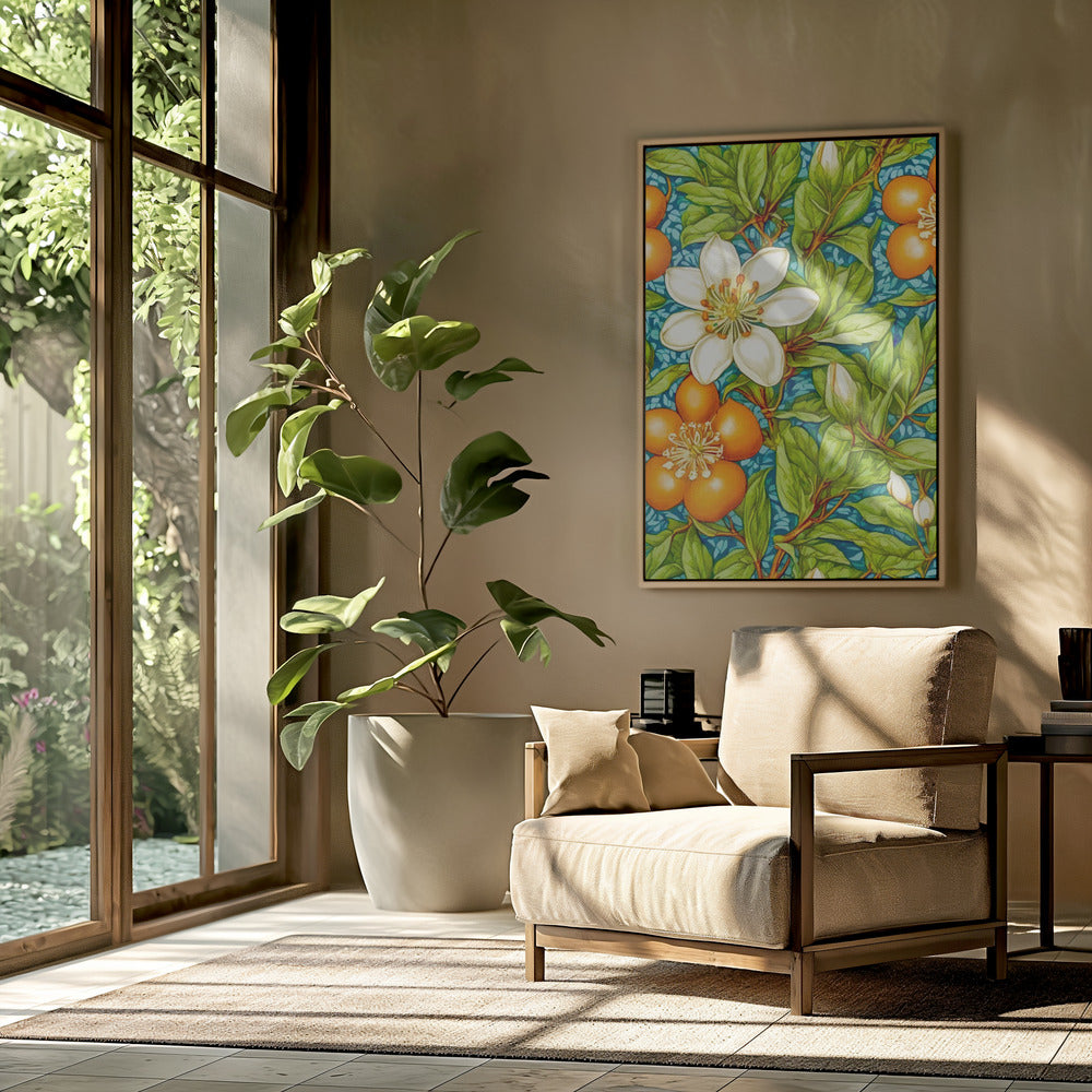 Orangenblüten Naturpflanze | Poster