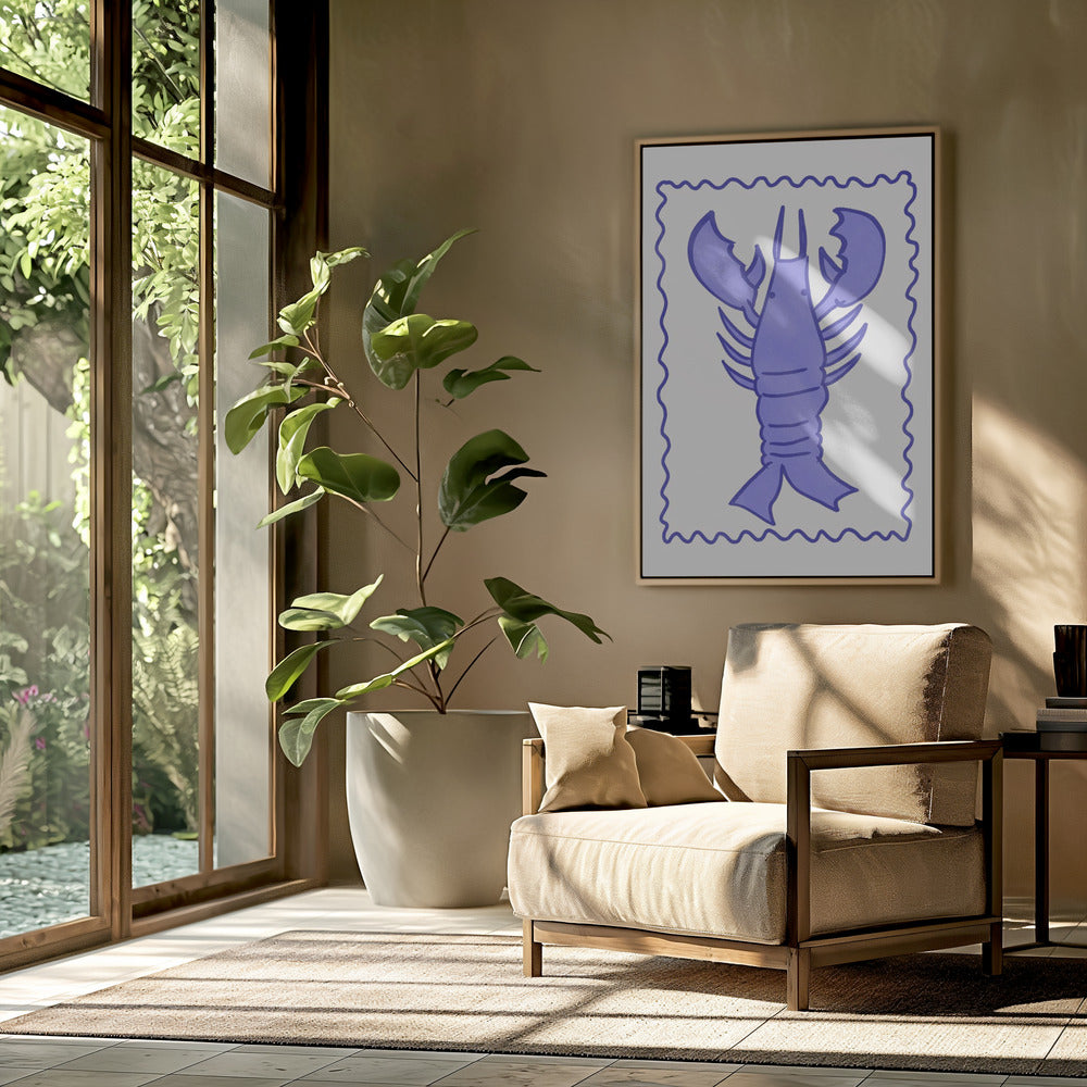 Lila Hummer Stempel | Poster