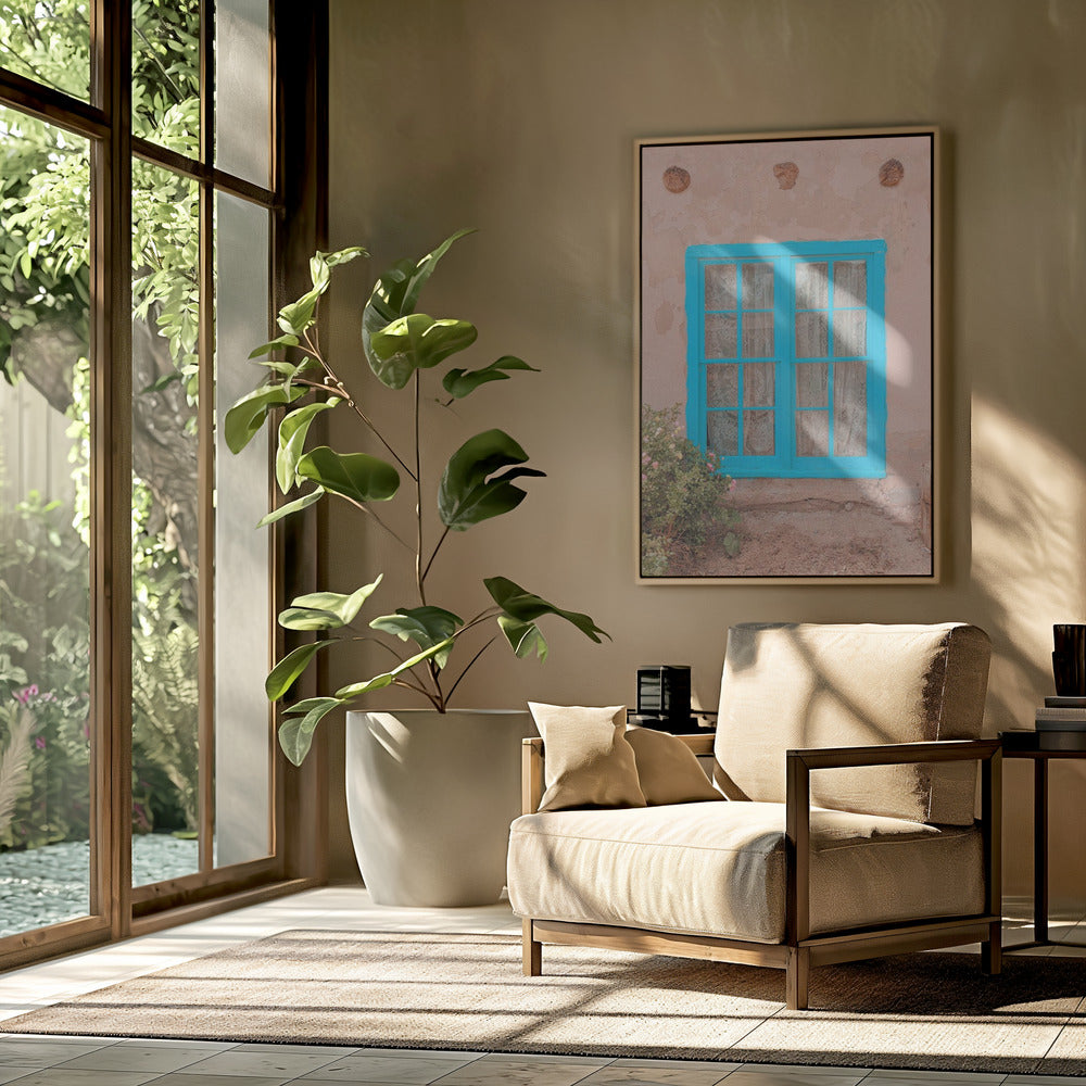 Türkises Fenster – Taos, New Mexico | Poster