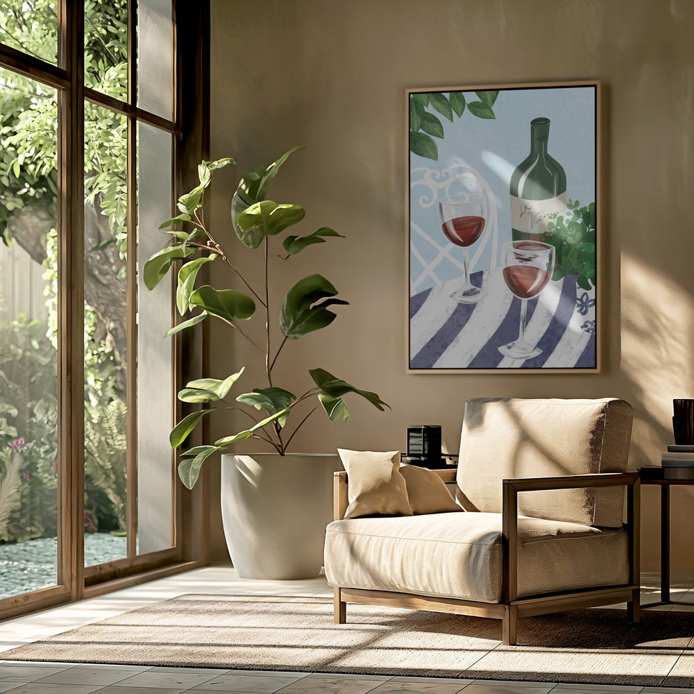 Rotwein unterm Baum | Poster