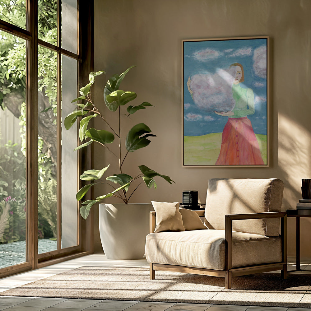 Kopf in den Wolken | Poster