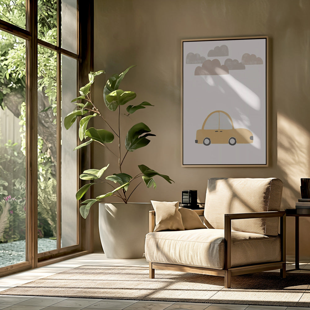 Gelbes Auto | Poster