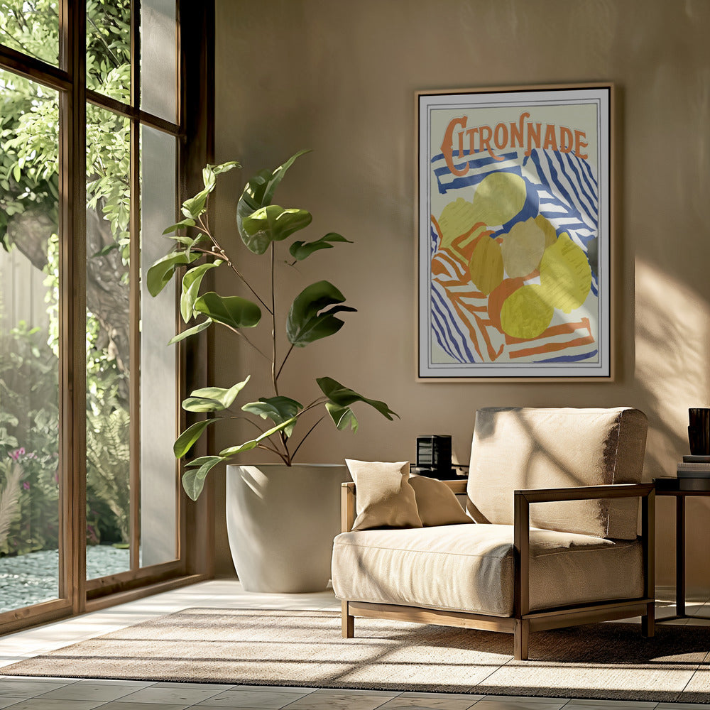 Citronnade Orange and Blue | Poster