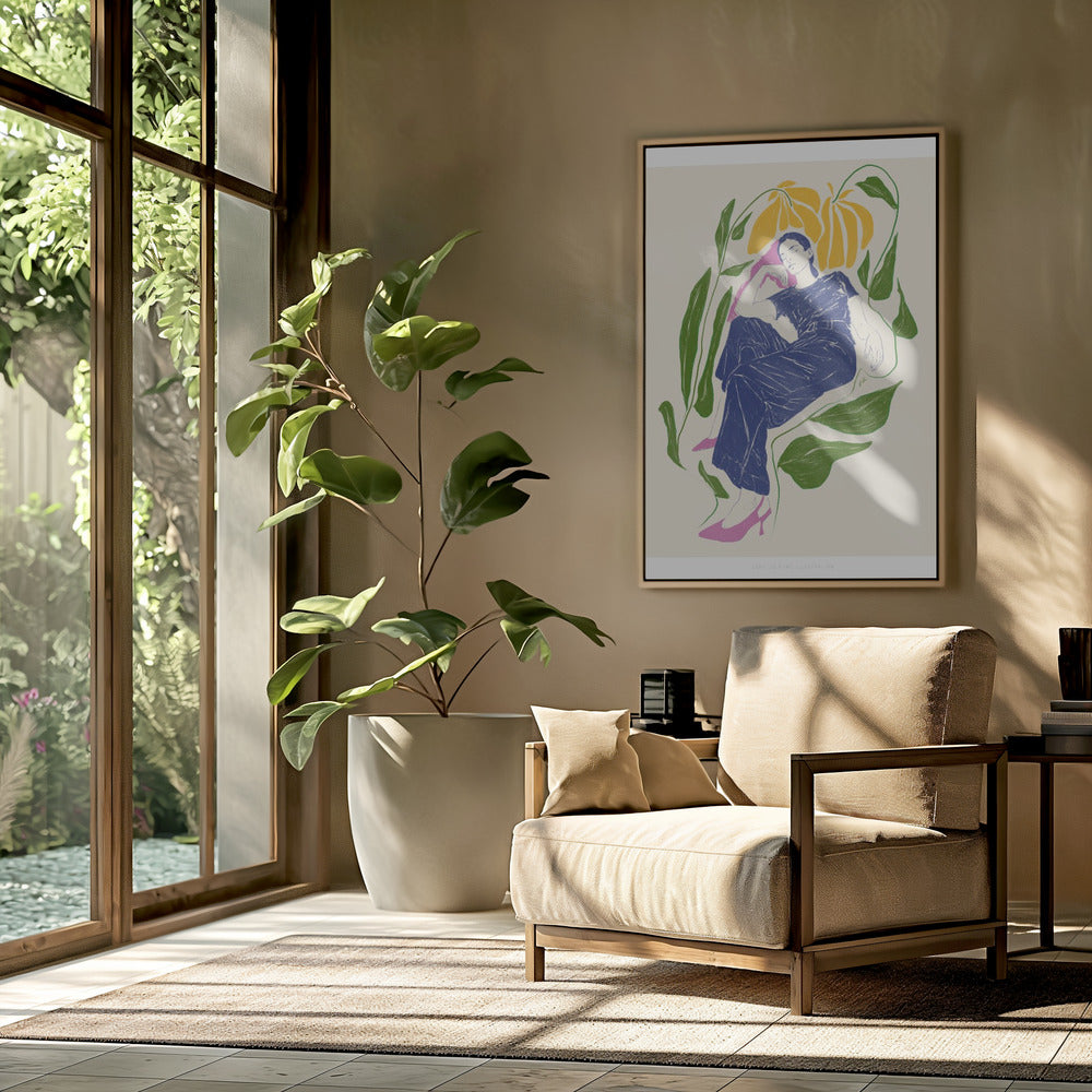 Jlr Quiet in the garden | Poster