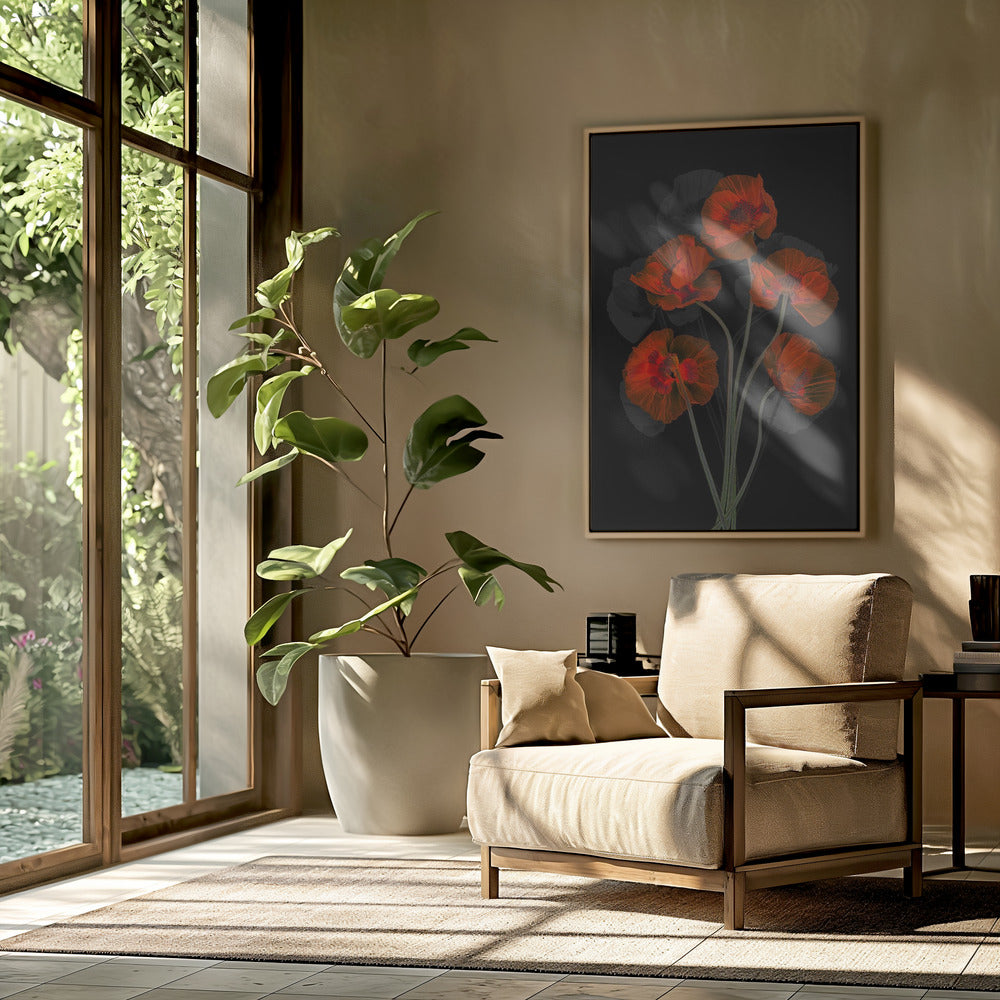 Eisiger roter Mohn | Poster