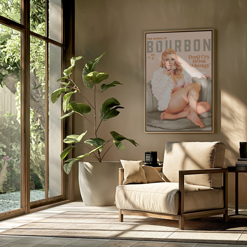 Babes of Bourbon Vol 7 Sexy Vintage Whiskey Pinup Girl | Poster