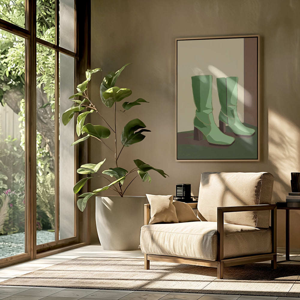 Green boots | Poster