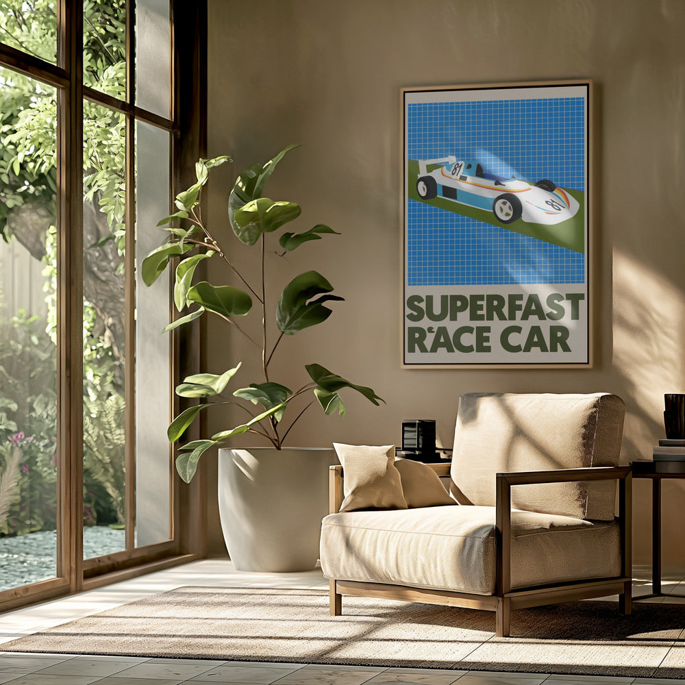 Superschnelles Rennauto | Poster