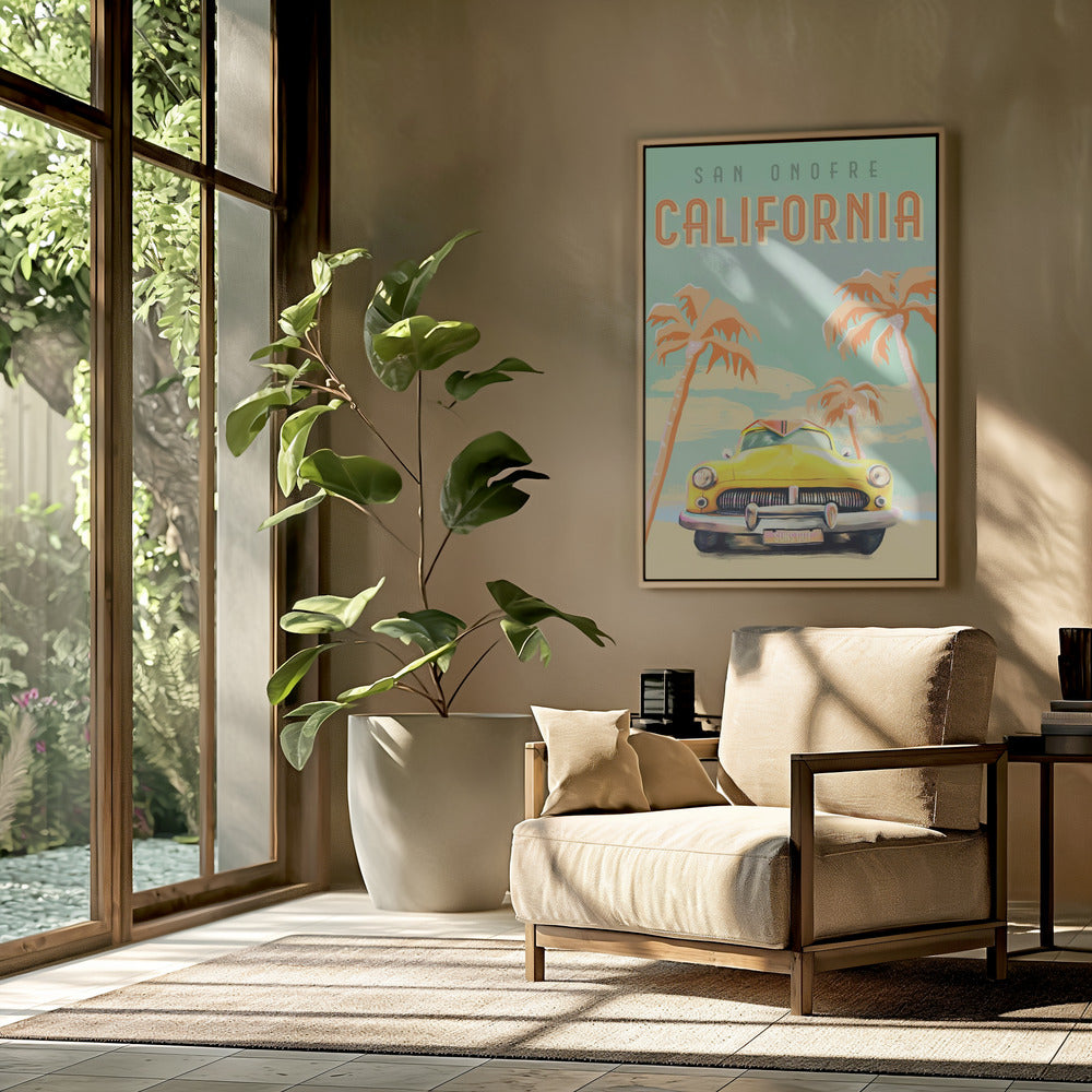 Kalifornien Surf Poster | Poster