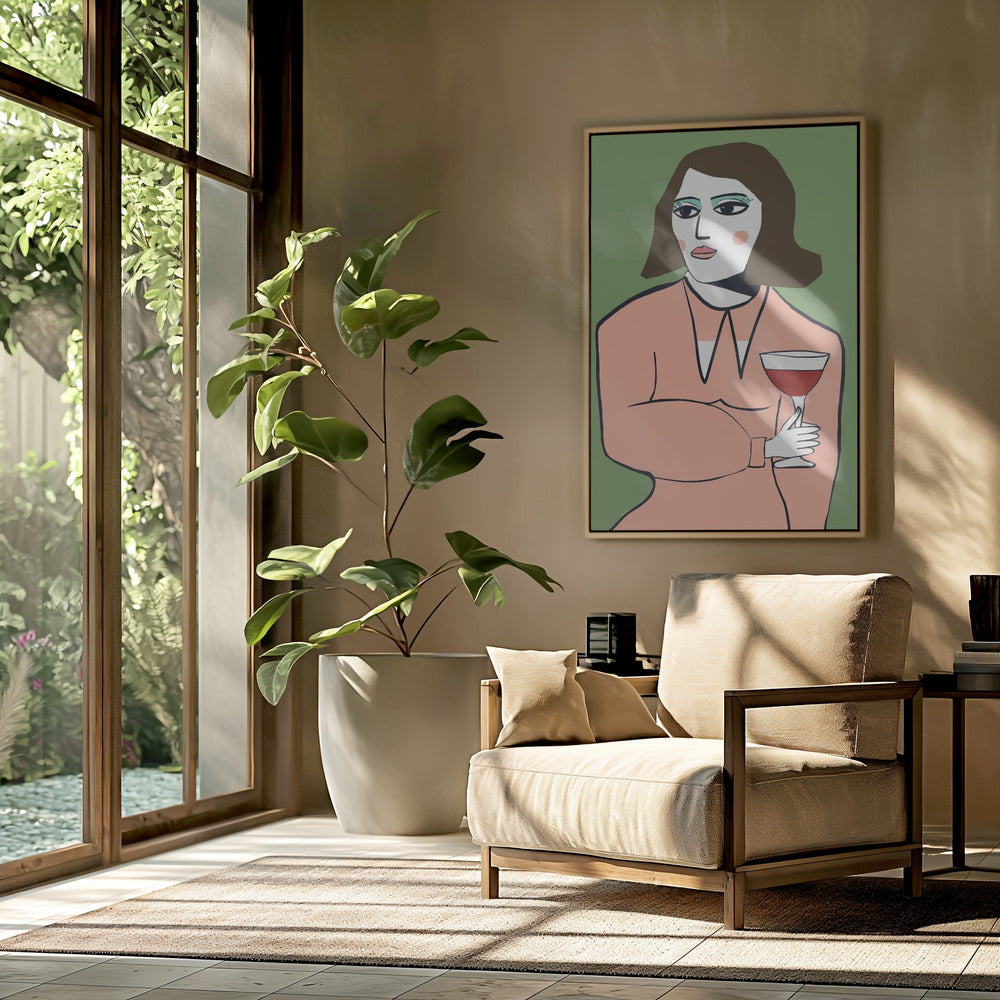 Wine lady | Poster