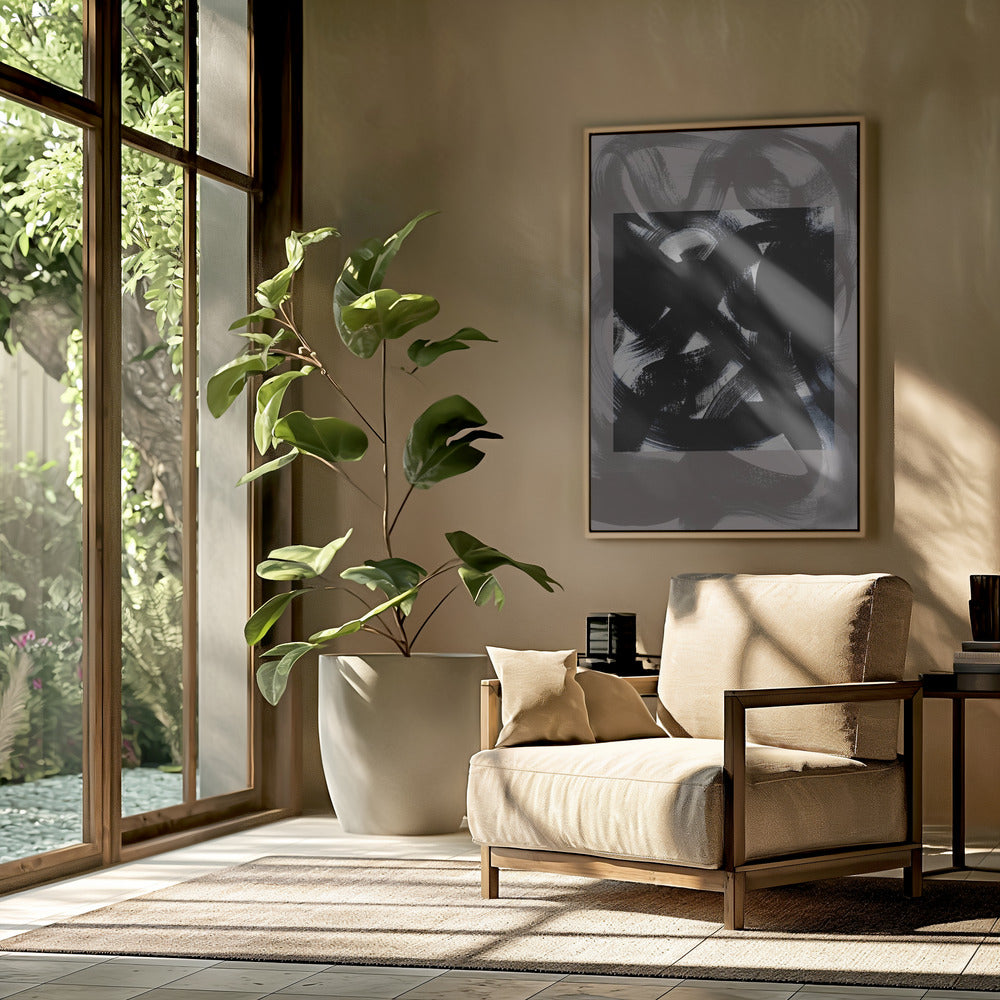 Abstract Brush Strokes 164Y | Poster