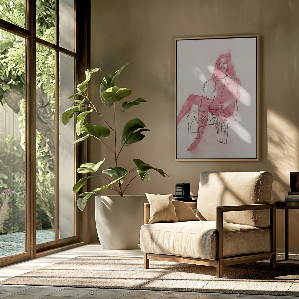 Two Seated Figures | Poster