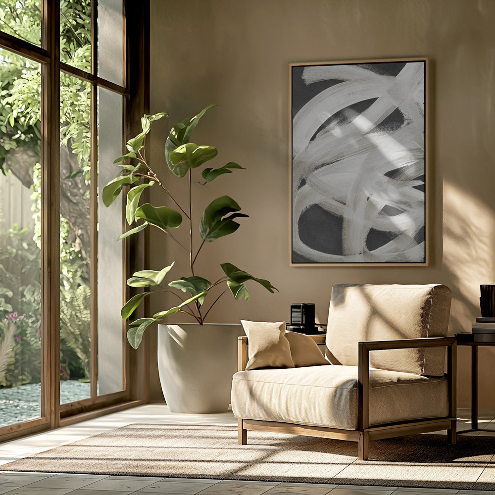 Abstrakte Pinselstriche 129 | Poster