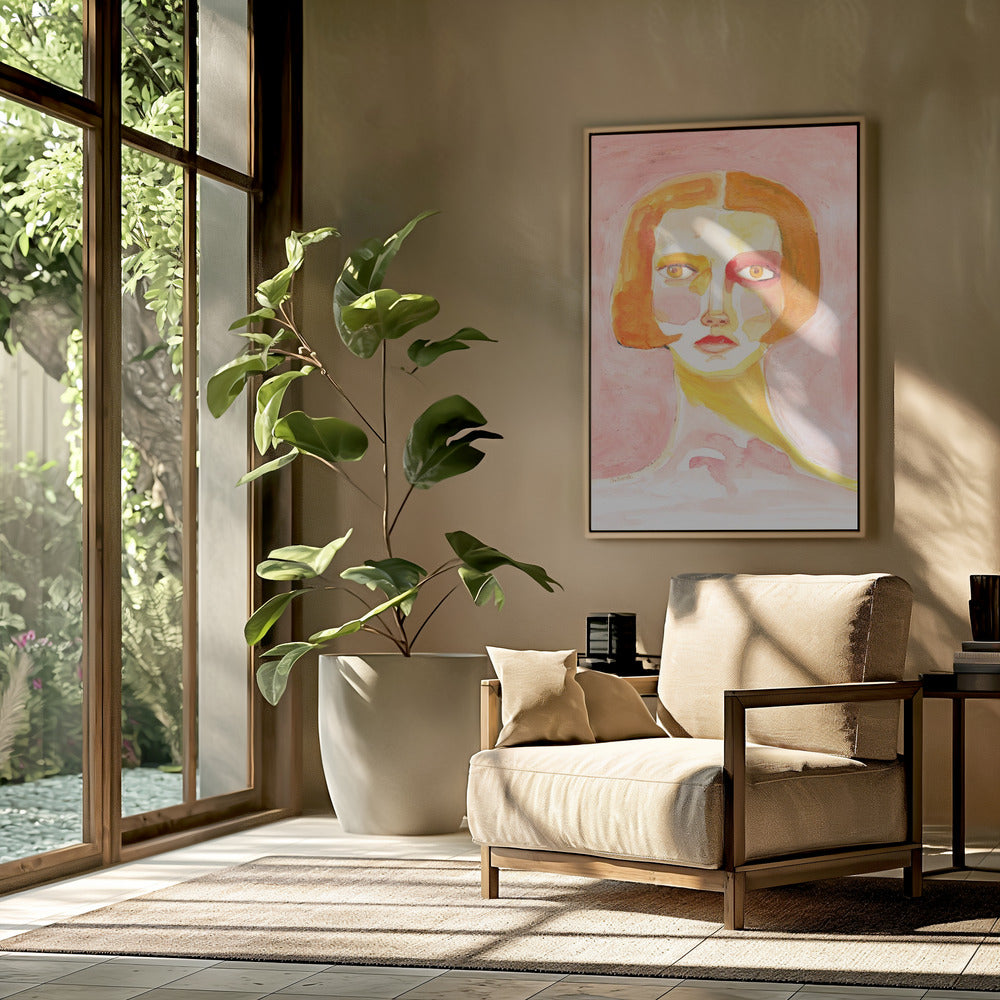 Dame mit Bob-Haarschnitt | Poster