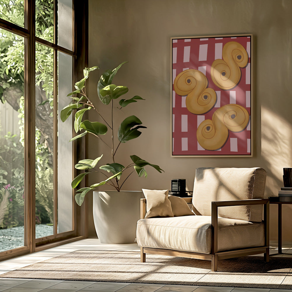 Golden Swirl Delight | Poster