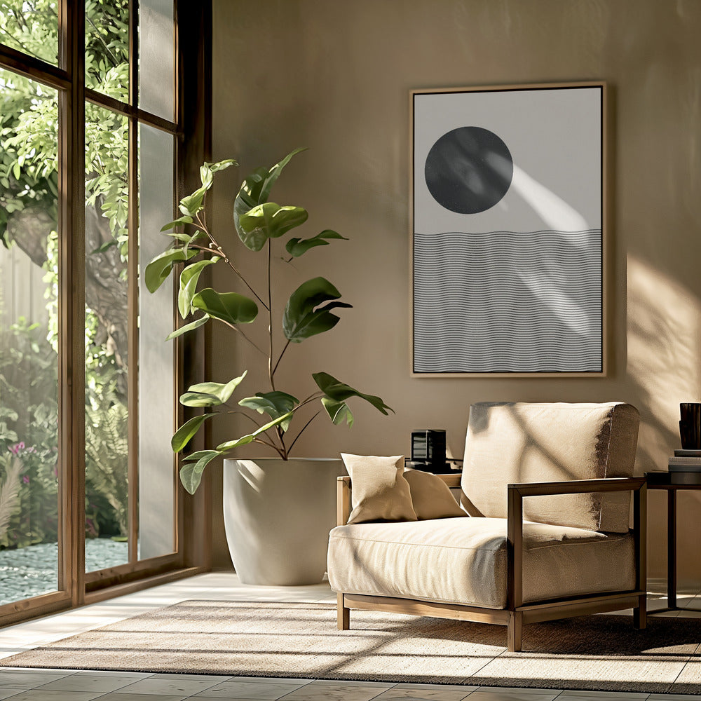 Holzschnitt Ozean | Poster