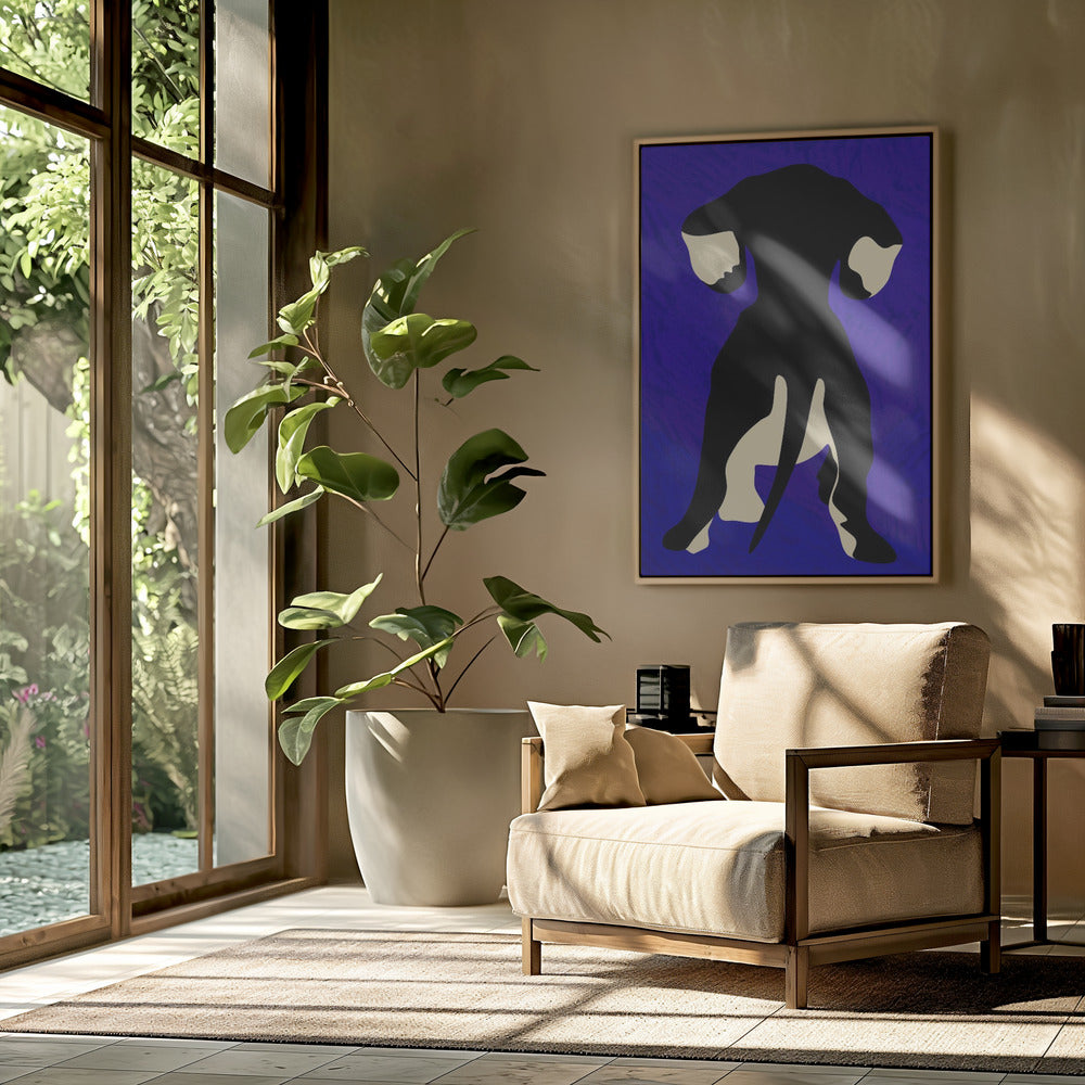 Blauer Hintergrund | Poster