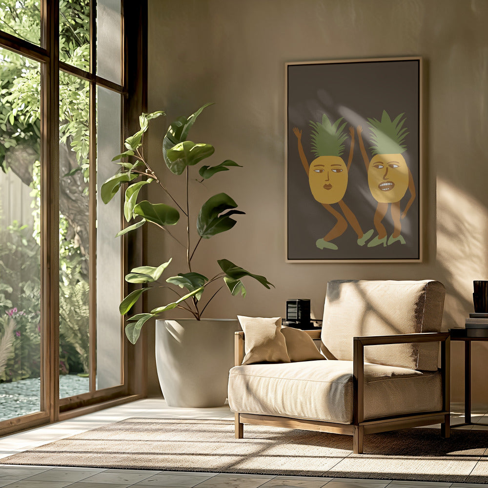 Dancing pineapples | Poster