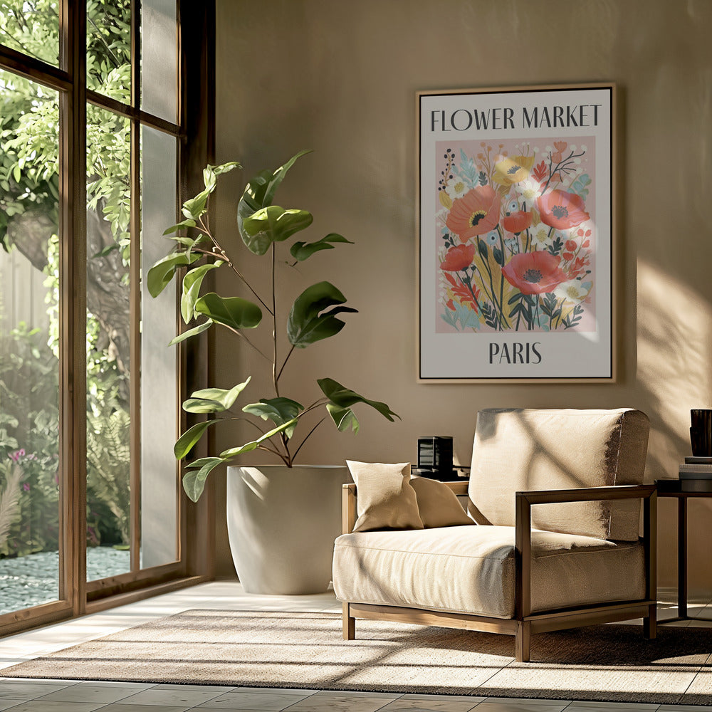 Blumenmarkt Paris Frankreich | Poster