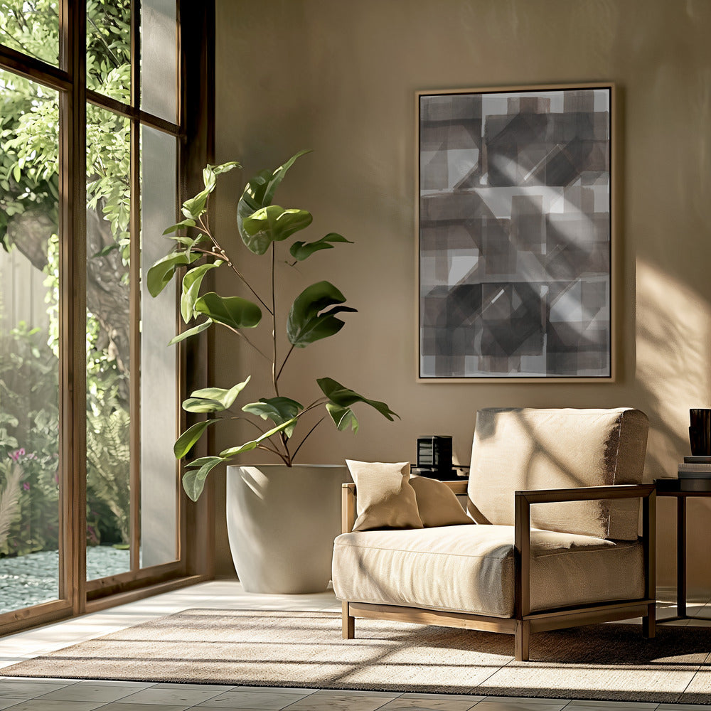 Abstract Dark Hammered 2 | Poster