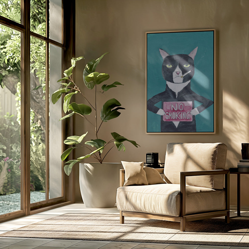 Rauchende Katze | Poster