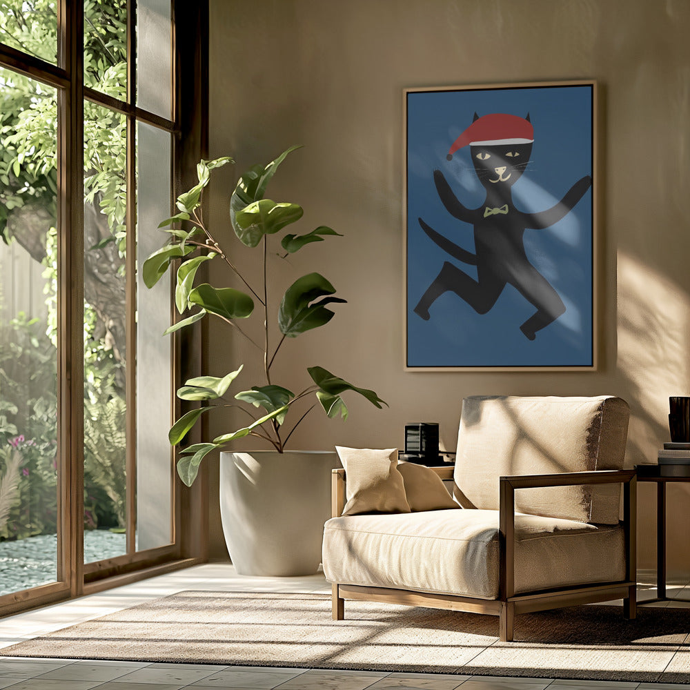 Weihnachtskatze | Poster