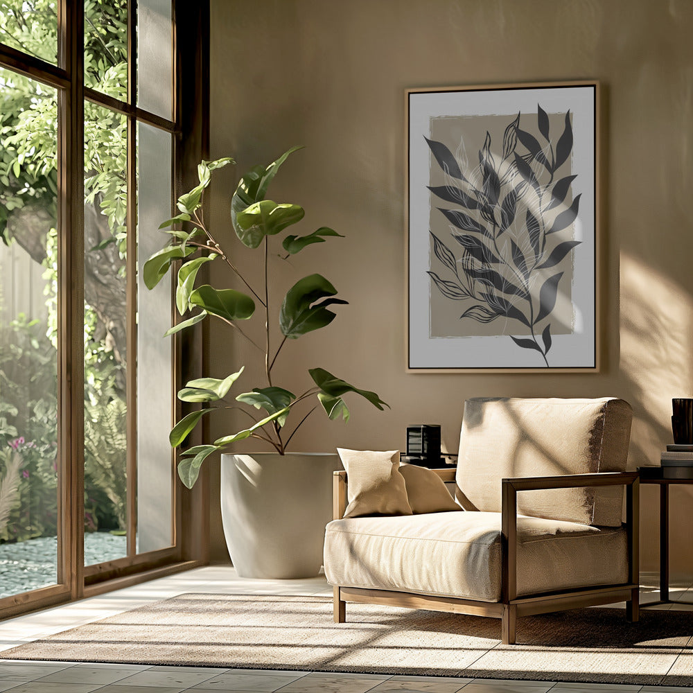 Minimalistisches botanisches Design | Poster