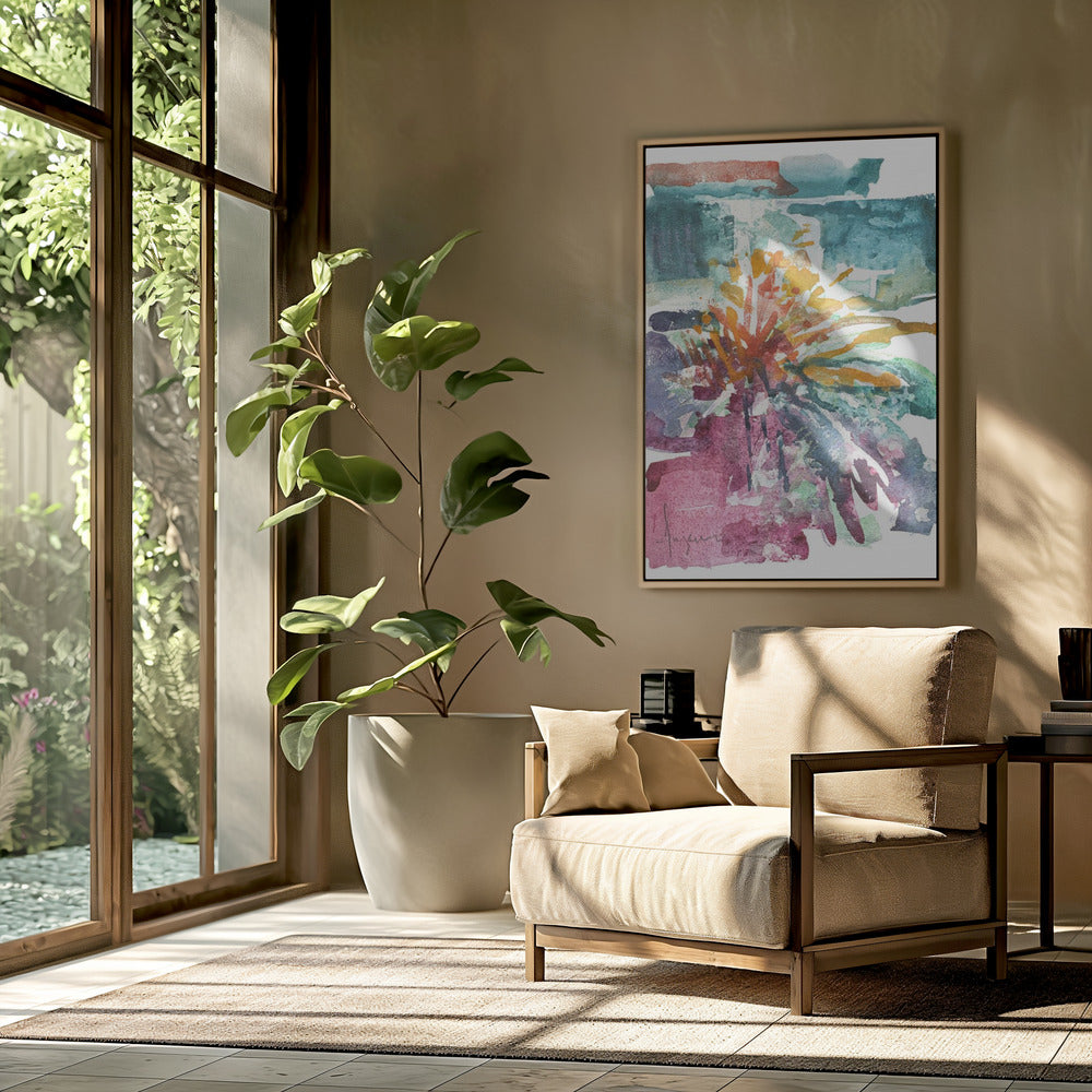 Orchideen-Leidenschaft Aquarell | Poster