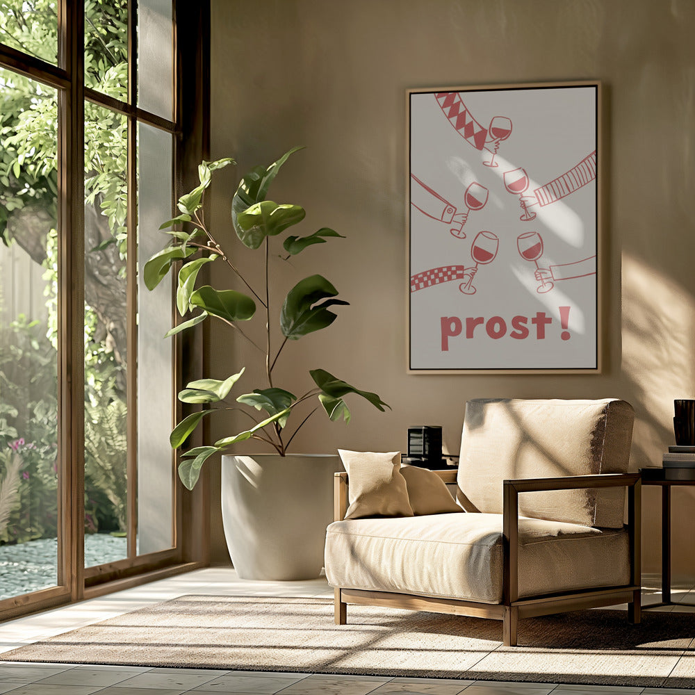 Prost! Weinparty mit Freunden | Poster