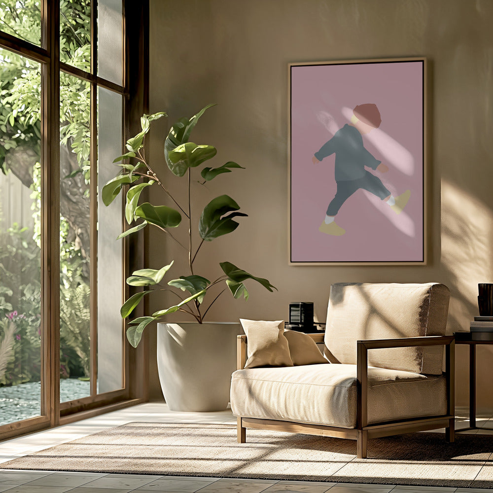 Tamo – Silhouette eines gehenden Jungen | Poster