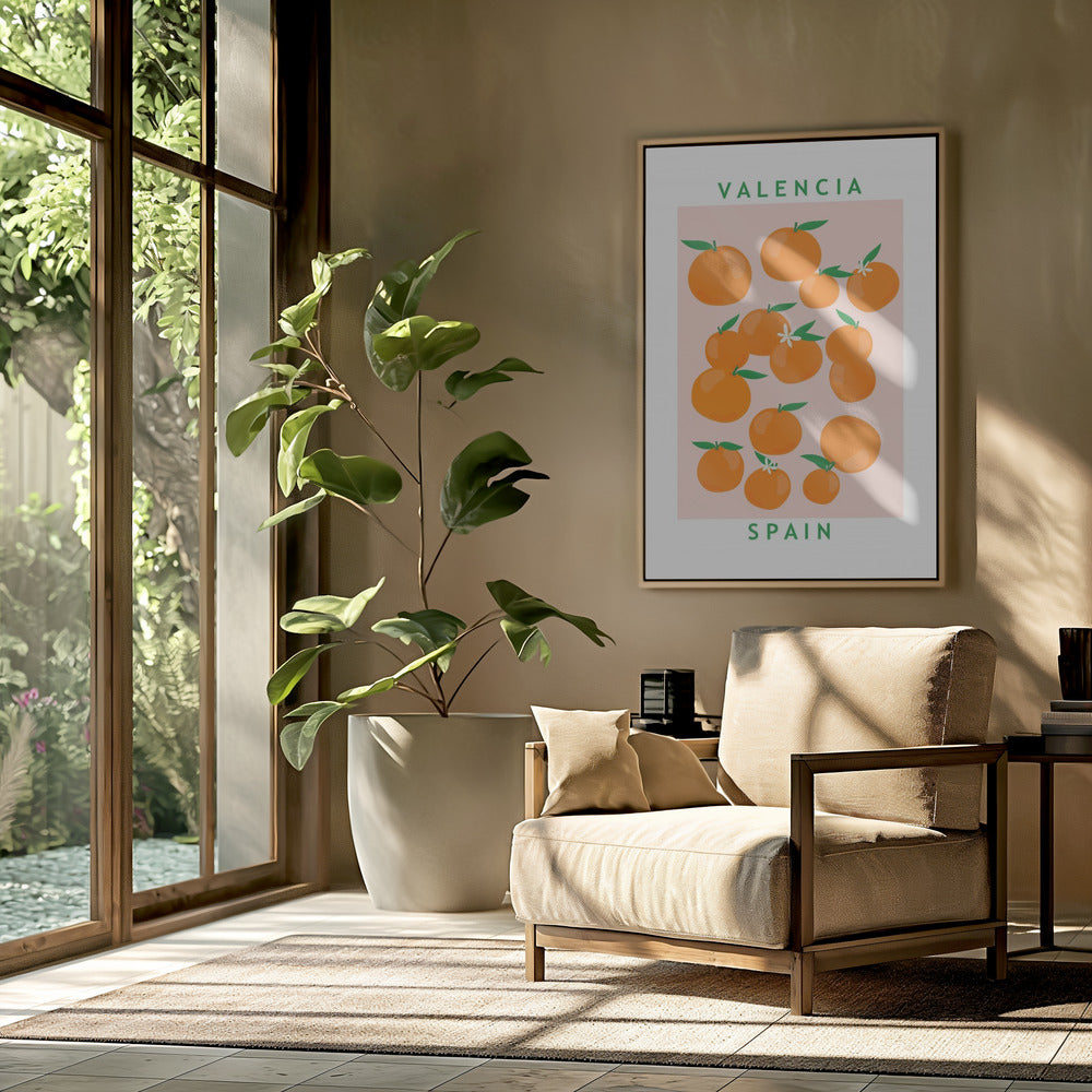 Blumenmarkt Orangen | Poster